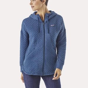 Patagonia Quilt Hoodie - Stone Blue - LARGE